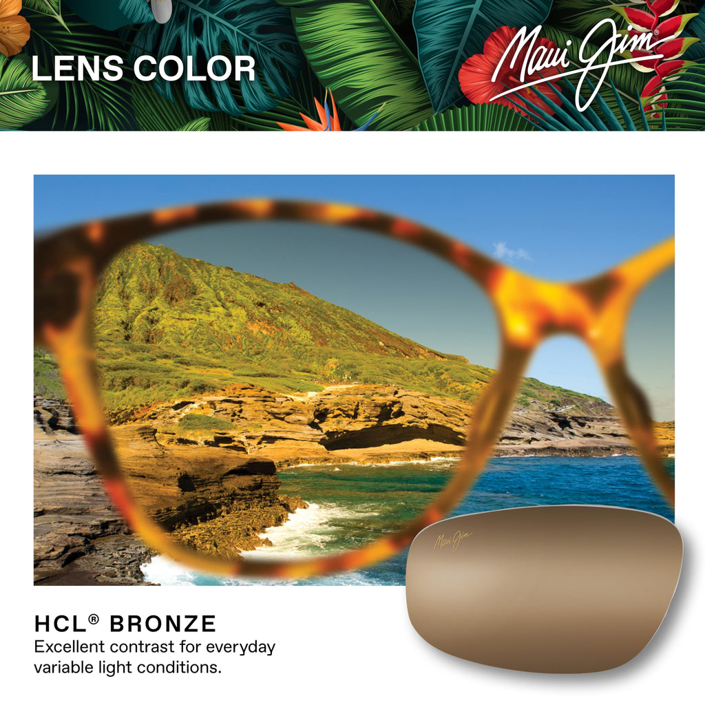 Maui Jim Polarized Men's and Women's Hookipa Rectangular Sunglasses