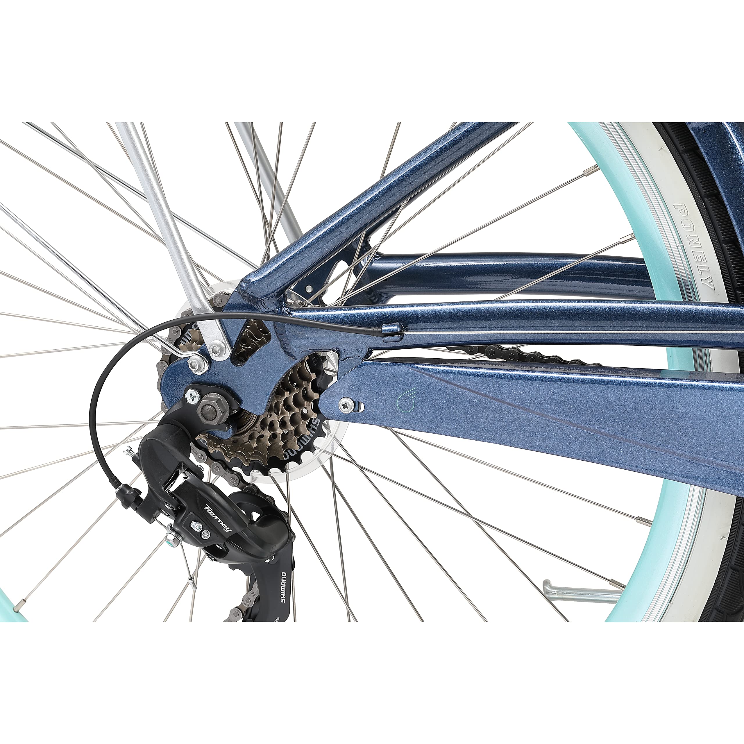 sixthreezero sixthreezero Easy Boarding Women's 7-Speed Bicycle, Teal