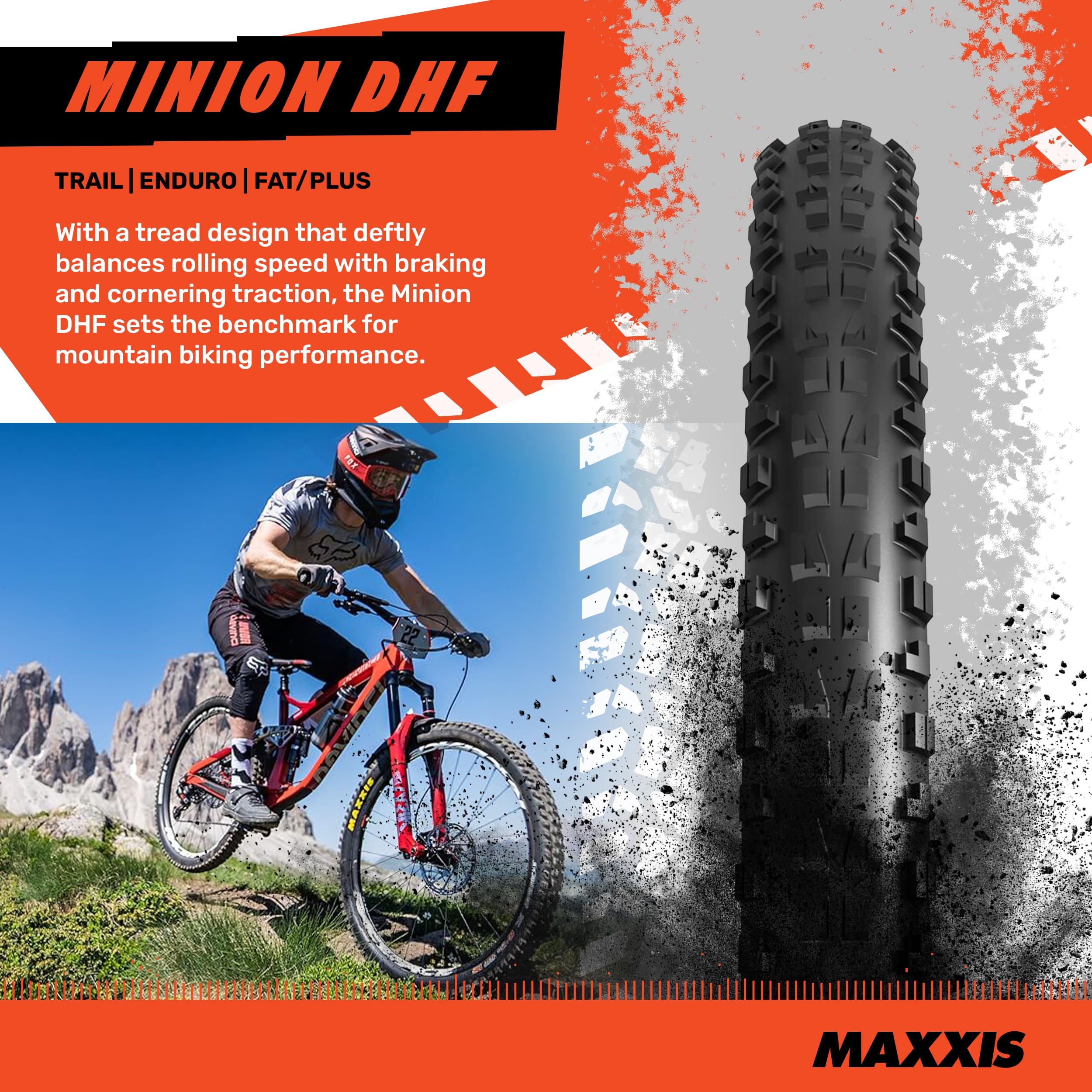 Mountain Bike Tire 2-Pack Tubeless MTB Tread